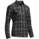 Icebreaker Lodge Long Sleeve Flannel Shirt - Mens-Jet Heather/Conifer-Large