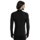 Icebreaker Men 300 MerinoFine Polar LS Half Zip, Black, L, IBBA56Q9001L