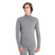 Icebreaker Merino 200 Oasis Long Sleeve Half Zip Thermal Top - Men's, Gritstone HTHR, Medium, IBB04367013M