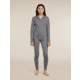 Icebreaker Merino 200 Oasis Long Sleeve Half Zip Thermal Top - Womens, Gritstone HTHR, Large, IBB04380013L