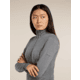 Icebreaker Merino 200 Oasis Long Sleeve Half Zip Thermal Top - Womens, Gritstone HTHR, Large, IBB04380013L