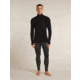 Icebreaker Merino 200 ZoneKnit Long Sleeve Half Zip Thermal Top - Mens, Black, Large, IB0A57CH001L