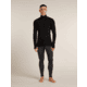 Icebreaker Merino 200 ZoneKnit Long Sleeve Half Zip Thermal Top - Mens, Black, Extra Large, IB0A57CH001XL