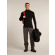 Icebreaker Merino 200 ZoneKnit Long Sleeve Half Zip Thermal Top - Mens, Black, Extra Large, IB0A57CH001XL