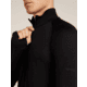 Icebreaker Merino 200 ZoneKnit Long Sleeve Half Zip Thermal Top - Mens, Black, Extra Large, IB0A57CH001XL