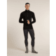 Icebreaker Merino 200 ZoneKnit Long Sleeve Half Zip Thermal Top - Mens, Black, Extra Large, IB0A57CH001XL