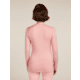 Icebreaker Merino 260 Tech Long Sleeve Crew Thermal Top - Womens, Blush, Large, IB1043870GUL