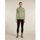 Icebreaker Merino 260 Tech Long Sleeve Half Zip Thermal Top - Womens, Lichen, Medium, IBB04390A74M