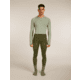 Icebreaker Merino 260 ZoneKnit Long Sleeve Crew Thermal Top - Mens, Loden/Lichen/CB, Large, IB0A57CI0JFL