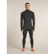 Icebreaker Merino 260 ZoneKnit Long Sleeve Half Zip Thermal Top - Mens, Jet HTHR, Large, IB0A57CJ011L