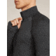 Icebreaker Merino 260 ZoneKnit Long Sleeve Half Zip Thermal Top - Mens, Jet HTHR, Large, IB0A57CJ011L