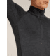 Icebreaker Merino 260 ZoneKnit Long Sleeve Half Zip Thermal Top - Mens, Jet HTHR, Large, IB0A57CJ011L