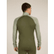 Icebreaker Merino 260 ZoneKnit Long Sleeve Half Zip Thermal Top - Mens, Loden/Lichen/CB, Extra Large, IB0A57CJ0JFXL