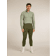 Icebreaker Merino 260 ZoneKnit Long Sleeve Half Zip Thermal Top - Mens, Loden/Lichen/CB, Extra Large, IB0A57CJ0JFXL