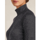 Icebreaker Merino 260 ZoneKnit Long Sleeve Half Zip Thermal Top - Womens, Jet HTHR, Large, IB0A57CM011L