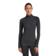 Icebreaker Merino 260 ZoneKnit Long Sleeve Half Zip Thermal Top - Womens, Jet HTHR, Large, IB0A57CM011L