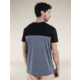 Icebreaker Merino Blend 125 Cool-Lite Sphere SS T-Shirt Colour Block - Mens, Graphite Hthr/Black/CB, Medium, IB0A56X3C91M