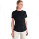 Icebreaker Merino Blend 125 Cool-Lite Sphere SS T-Shirt - Womens, Black, Extra Small, IB0A56ZO001XS