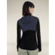 Icebreaker Merino Blend 200 RealFleece Descender LS Zip Hoodie - Womens, Graphite/Black/CB, Extra Large, IBBA56YNA63XL