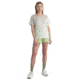 Icebreaker Merino Drayden Reversible SS Top Stripe - Womens, Ecru Heather/Glazen/S, Medium, IB0A56ZWB78M