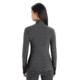 Icebreaker RealFleece Descender Long Sleeve Zip Jacket - Womens, Jet Heather/Black, Medium, IB103900A01M