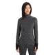 Icebreaker RealFleece Descender Long Sleeve Zip Jacket - Womens, Jet Heather/Black, Medium, IB103900A01M