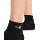 Icebreaker Run+ Ultralight Mini Socks - Womens, Black/Snow, Medium, IB104216A06M