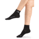 Icebreaker Run+ Ultralight Mini Socks - Womens, Black/Snow, Medium, IB104216A06M