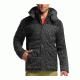 Scout Long Sleeve Zip Hood Jacket - Mens-Jet Heather/Black-Medium