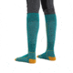 Icebreaker Ski+ Medium Over The Calf Socks - Womens, Flux Green/Solar/Ether, Small, IB104881958S