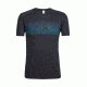 Icebreaker Sphere Short Sleeve Crewe Turbulent Stripe, Black Hthr, L, 104174001L