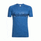 Icebreaker Sphere Short Sleeve Crewe Turbulent Stripe, Sea Blue Hthr, L, 104174401L