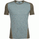 Icebreaker Strike Lite Short Sleeve Crew - Men's-SHale Heather/Kona/Bonfire-Medium
