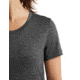 Icebreaker Tech Lite II Short Sleeve T-Shirt - Womens, Gritstone Heather, Large, IB0A59J9004L