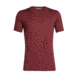 Icebreaker Tech Lite Short Sleeve Crewe Sunset Geo - Mens, Cabernet, Small, 104730616S