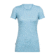 Icebreaker Tech Lite Short Sleeve Low Crewe Cadence, Waterfall, L, 104156401L