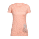 Icebreaker Tech Lite Short Sleeve Low Crewe Through the Forest, Sorbet, L, 104154801L