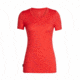 Icebreaker Tech Lite Short Sleeve Low Crewe - Womens, Ember, Small, 104602601S