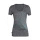 Icebreaker Tech Lite Short Sleeve Scoop Plume - Womens, Gritstone HTHR, L, 104604001L