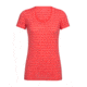 Icebreaker Tech Lite Short Sleeve Scoop, Poppy Red/Fawn Hthr/Stripe, XS, 104087601XS