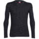 Icebreaker Tech Long Sleeve Crew Top - Men's-Black/Black/Black-Large