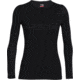 Icebreaker Tech Top Long Sleeve Crew - Women's-Black-X-Small
