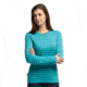 Icebreaker Tech Top Long Sleeve Crew - Women's-Stripe Glacier-Medium