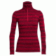 Icebreaker Vertex Long Sleeve Half Zip - Women's-Icon Fairisle Oxblood/Jet Heather-Small