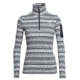 Icebreaker Vertex Long Sleeve Half Zip - Women's-Icon Fairisle Snow/Jet Heather-Small