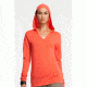 Icebreaker Vista Long Sleeve Hood Clearance - Women's-Azalea-X-Small
