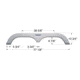 Icon Tandem Axle Fender Skirt Fs720 For Fleetwood, Polar White, 1474