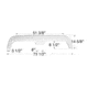 Icon Tandem Axle Fender Skirt Fs760 For Fleetwood, Polar White, 1541