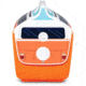 Igloo Limited Edition Playmate Classic Vw Orange Bus Cooler, Volkswagen, 14 Qt, 00048628