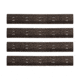 IMI Defense 1913 Picatinny Rail Cover - Pack of 4, Black, IMI-ZRC1BLACK